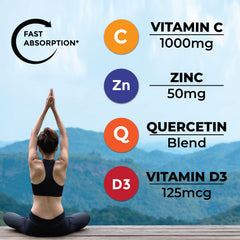 Pack of 2 gummies showing 8 in 1 immune support