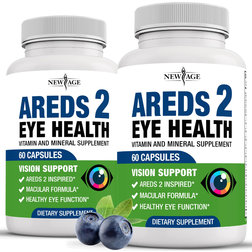 New Age AREDS 2 Eye Vitamin bottle on white background