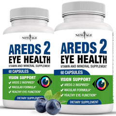 New Age AREDS 2 Eye Vitamin bottle on white background