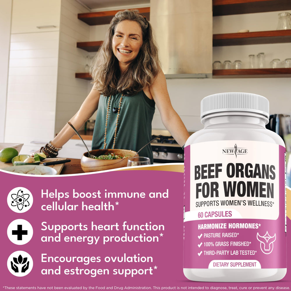 Beef heart organ tissue featured in the supplement
