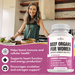 Beef heart organ tissue featured in the supplement