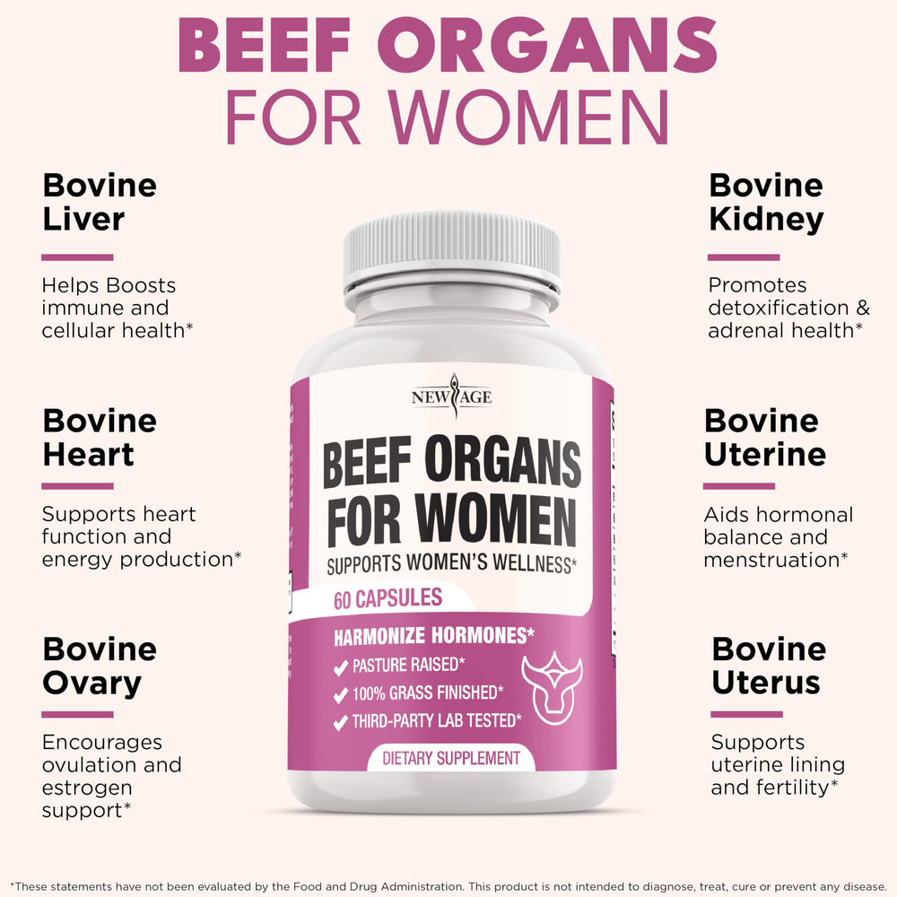 Beef liver organ tissue used in the supplement for women's health