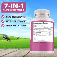 Packaging image showing New Age Beef Organ Supplement for Women - 120 capsules