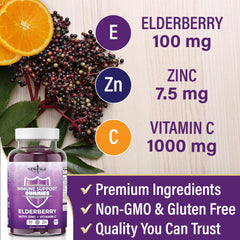 Label indicating 120 gummies per bottle