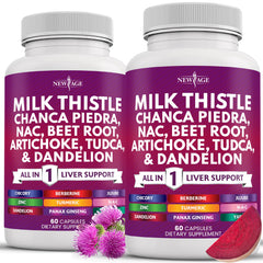 New Age Liver Support bottle label