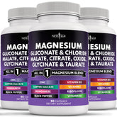 New Age Magnesium Supplement bottle on white background