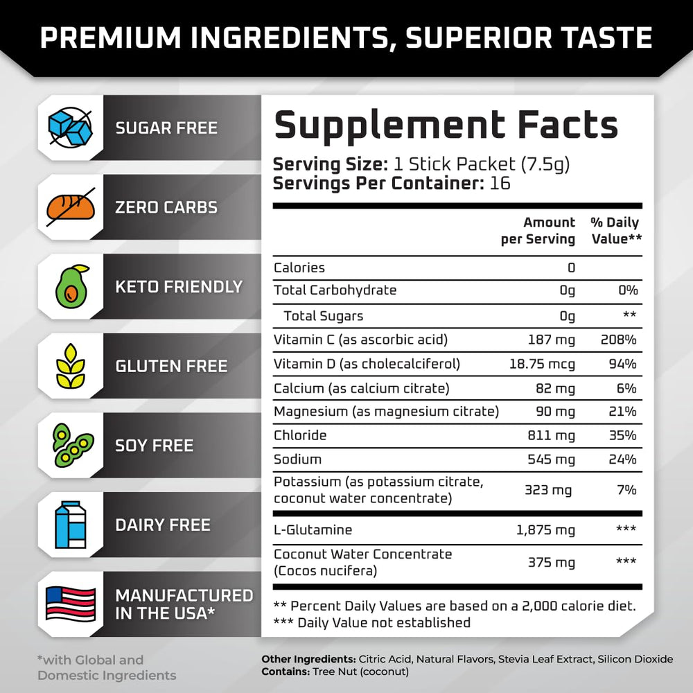 New Age Performance electrolyte powder lemon lime pour into glass for instant rehydration