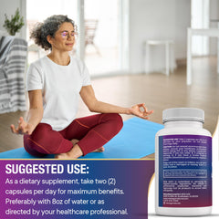 60-count bottle of NEW AGE saffron supplement capsules