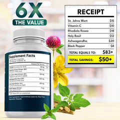 All-in-one mood support herbal supplement packaging