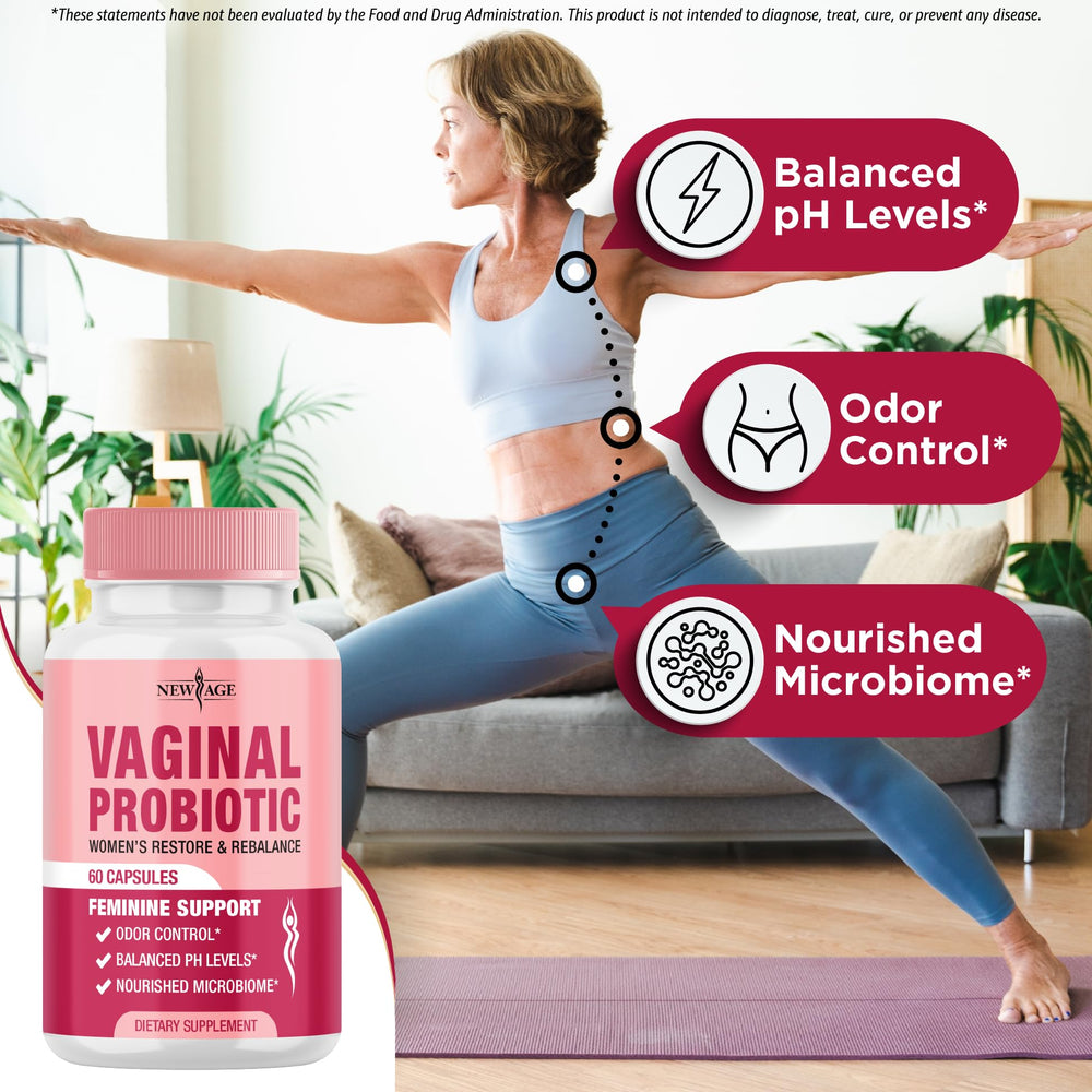Illustration of Lactobacillus probiotic blend for vaginal health