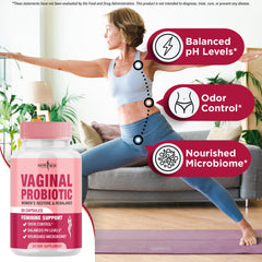 Lactobacillus probiotic blend capsules for vaginal health