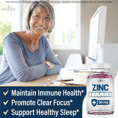All natural, non-GMO zinc gummies with no fillers