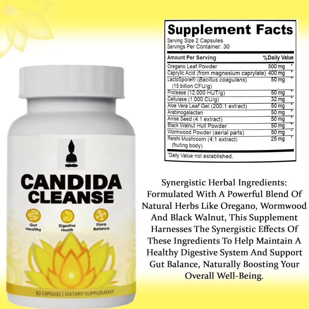 Black walnut and caprylic acid ingredients used in Candida Cleanse