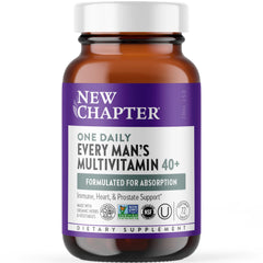 New Chapter 40+ Men's Multivitamin bottle with label
