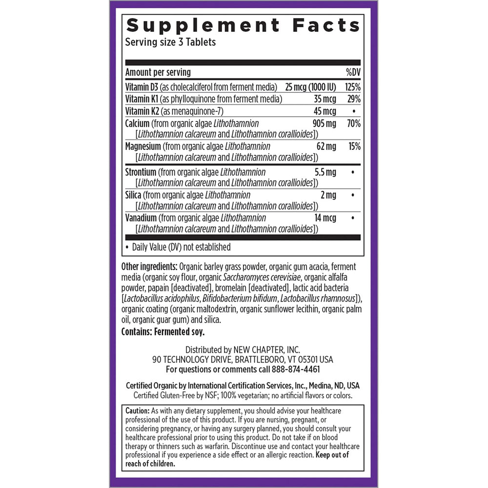 Graphic illustrating Vitamin D3, Vitamin K2, Magnesium and 70 whole-food minerals