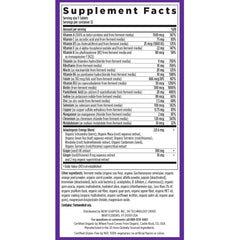 Certified Organic vegetables and herbs used in the formula