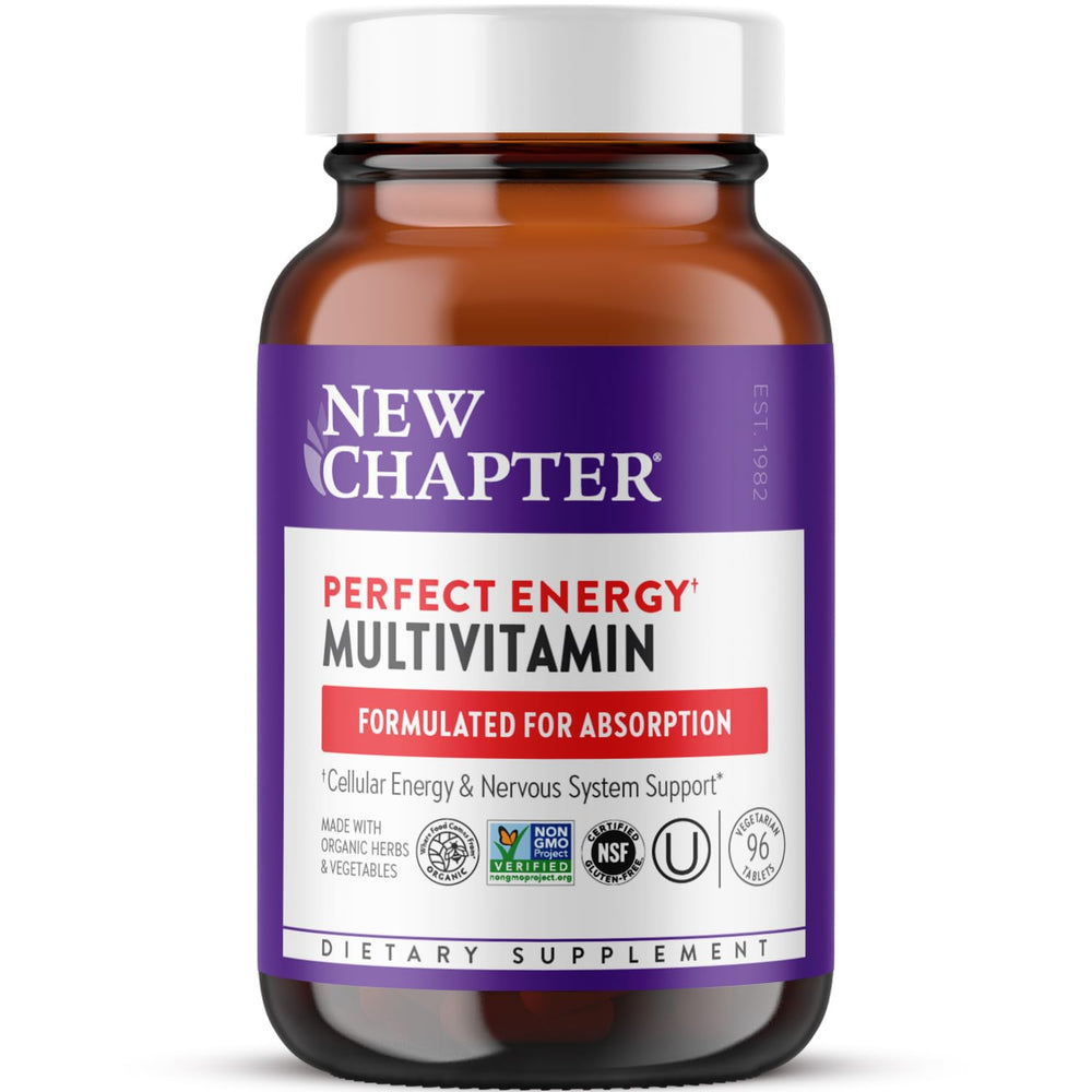 New Chapter Perfect Energy Multivitamin bottle and label
