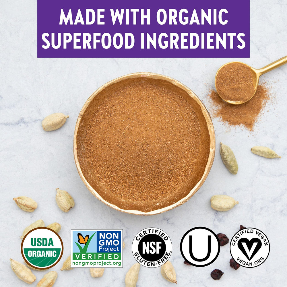 Herbal ingredients and B12 supplement packaging