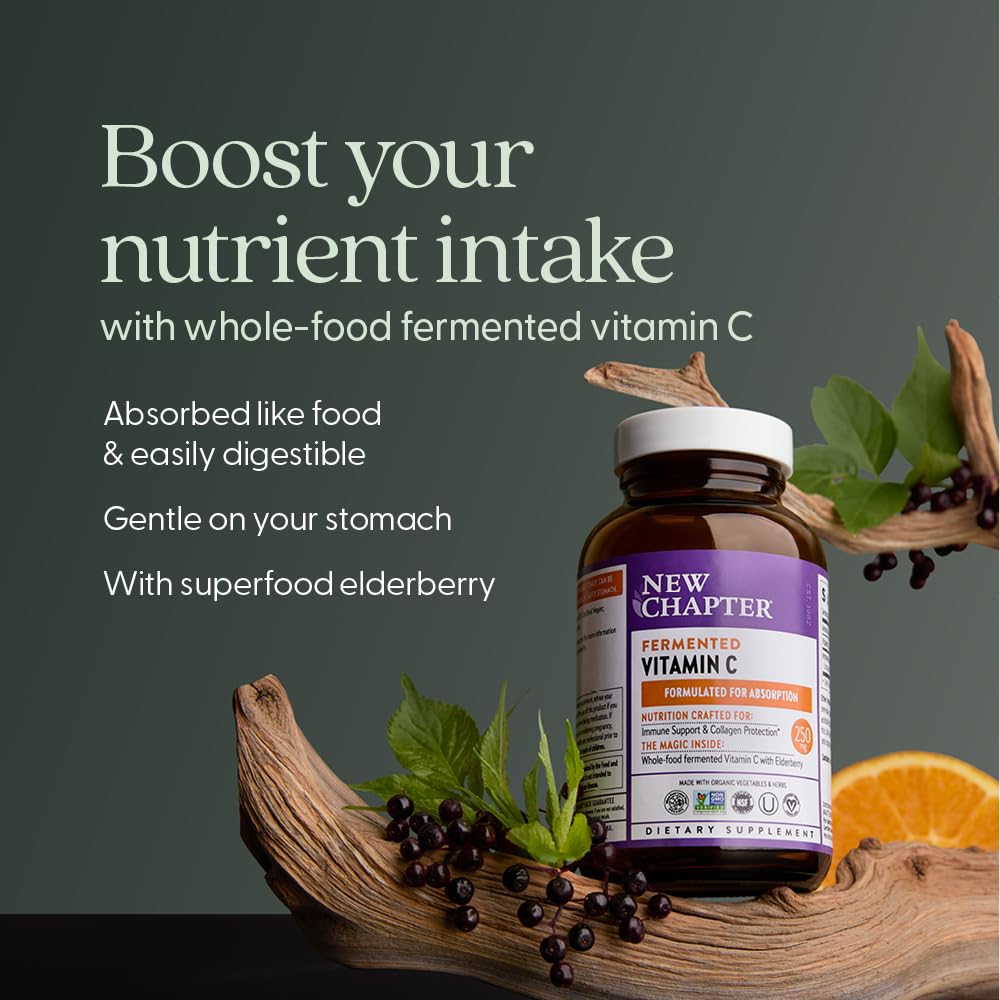 Herbal Immune Support blend with black elderberry illustration