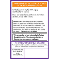 60-count bottle packaging of New Chapter Vitamin C + Elderberry