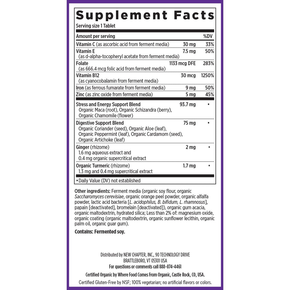 One daily iron tablet for easy dosing