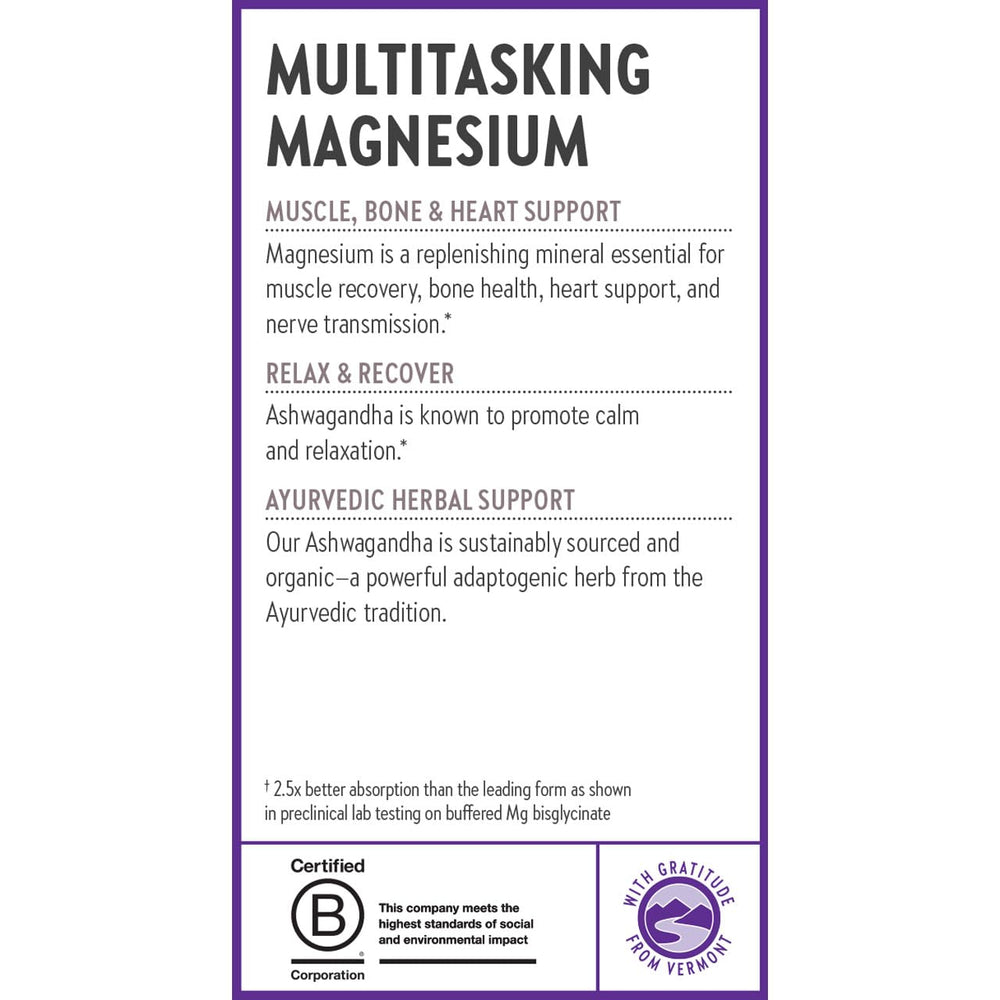 Evening routine with magnesium supplement