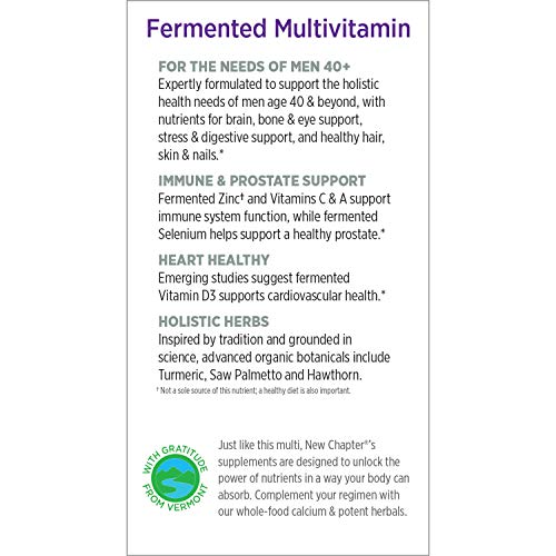 Natural multivitamin bottle with clean ingredients