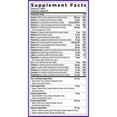 Organic vegetables and herbs used in the formula