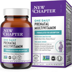 New Chapter prenatal vitamins bottle label 60 count