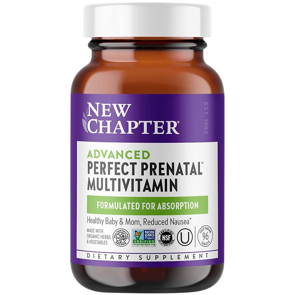 New Chapter Perfect Prenatal Vitamins bottle 96 count