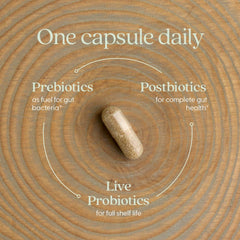 Ingredients and supplement facts panel for Probiotic All-Flora