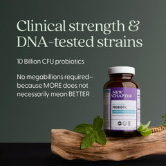 Close-up of Probiotic All-Flora label with product details