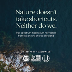 New Chapter sea-sourced magnesium on packaging signals mineral blend.
