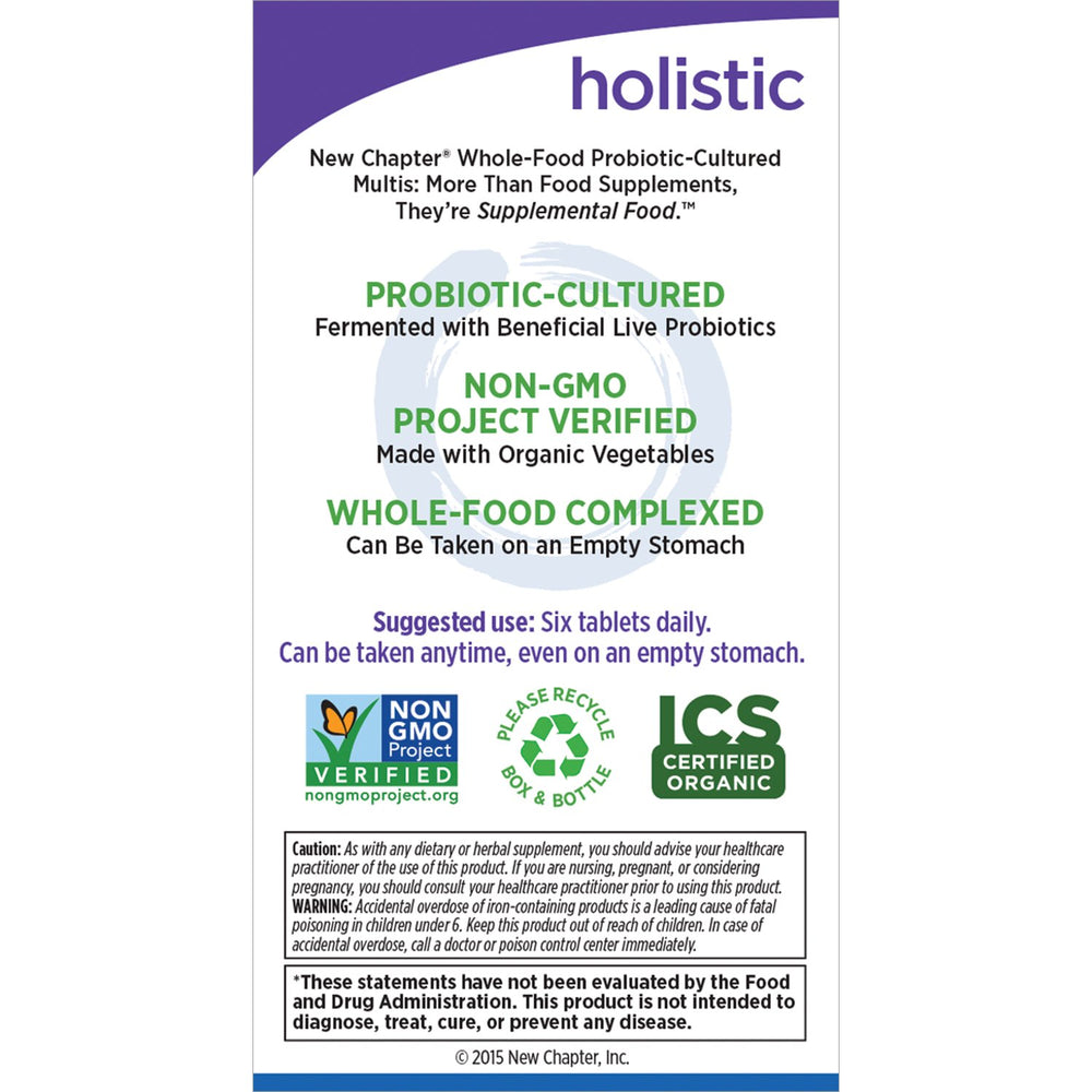Probiotics imagery for New Chapter Tiny Tabs Multivitamin 192ct