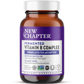 New Chapter Vitamin B Complex bottle with USDA Organic and vegan icons