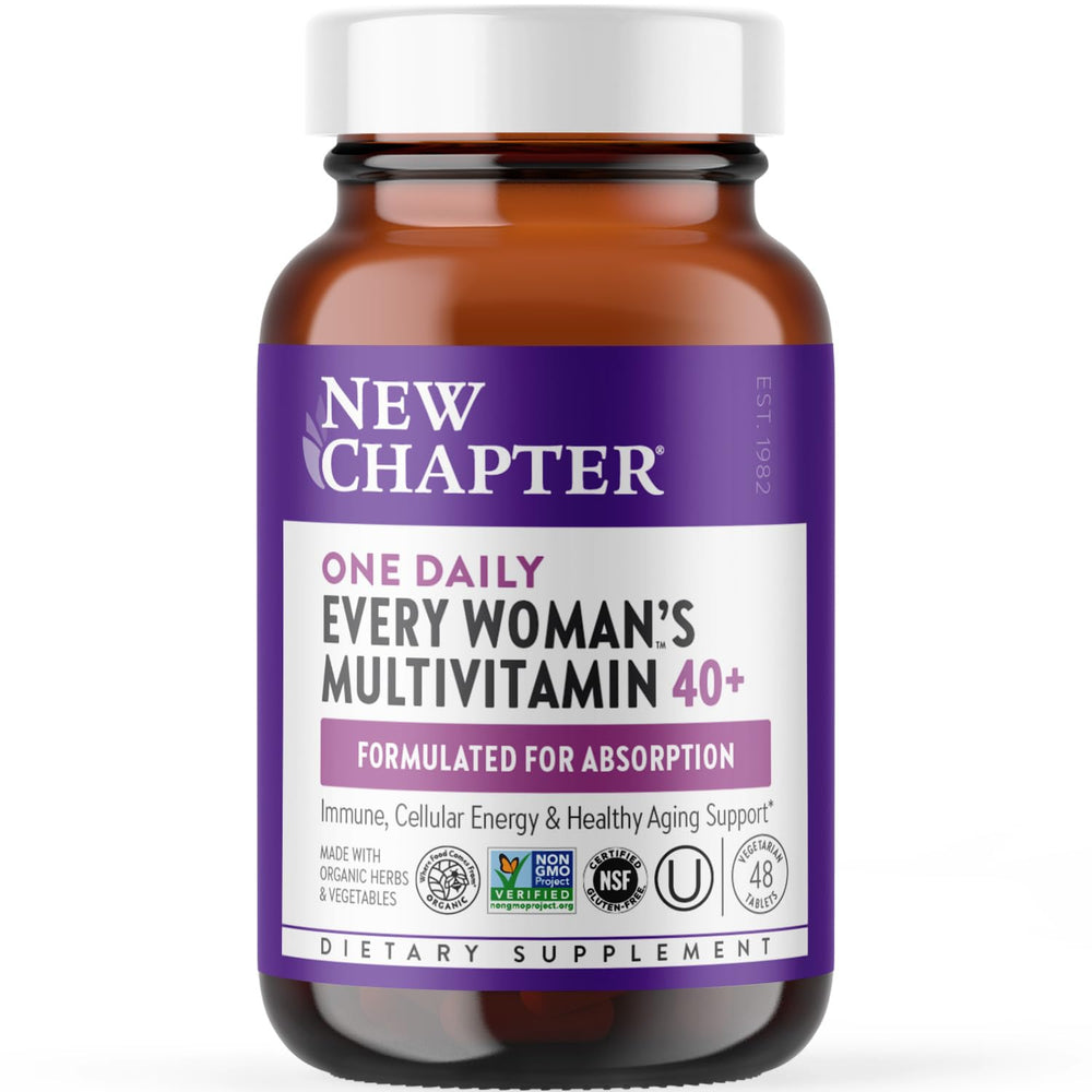 Bottle of New Chapter Women's Multivitamin 40+ front view