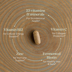 Close-up of vitamins and minerals in New Chapter multivitamin