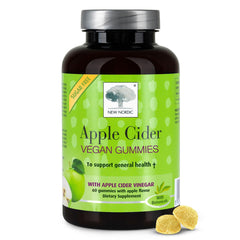 NEW NORDIC Apple Cider Vinegar Gummies bottle shows convenient 400 mg daily serving