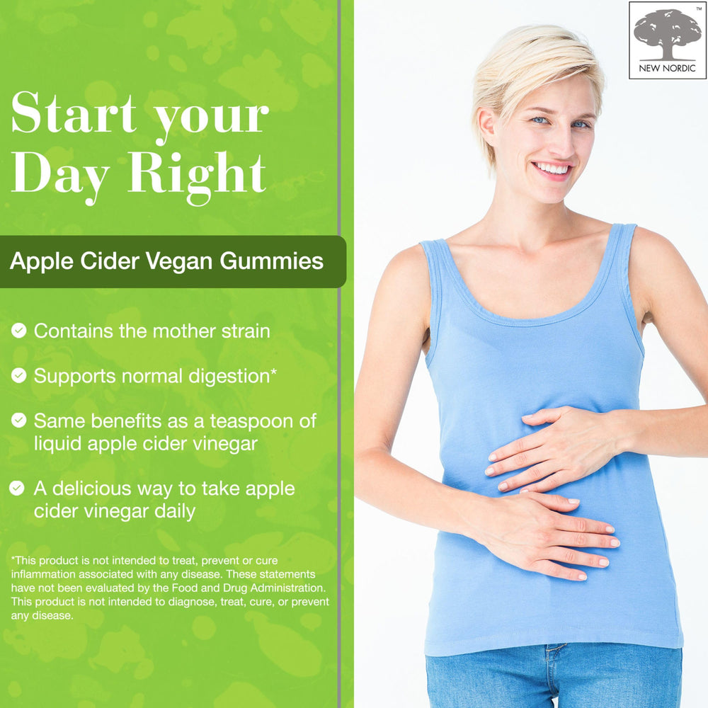 NEW NORDIC Apple Cider Vinegar Gummies no-taste variant keeps ACV easy to take