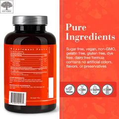 Ingredients label for NEW NORDIC Ashwagandha Gummies