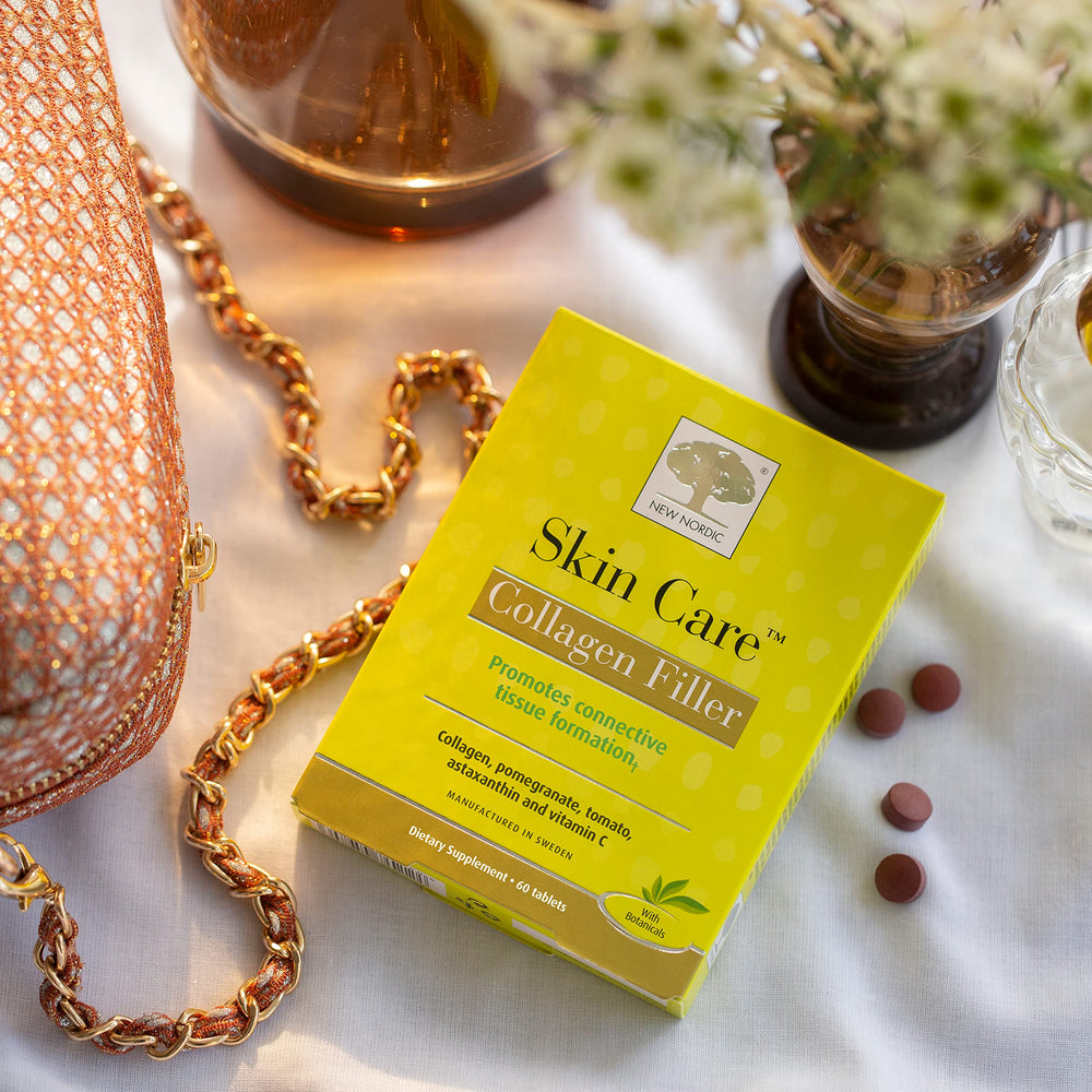 NEW NORDIC collagen filler tablets packaging-open shows easy access