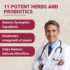 Herbal ingredients visuals for Candida Cleanse Detox