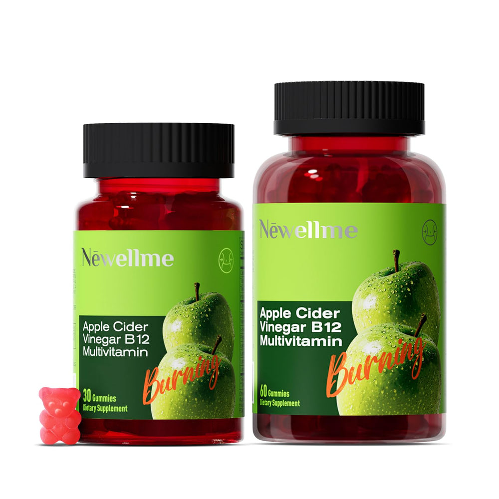 NEWELLME Sugar-Free ACV Gummies bottle with The Mother and B12
