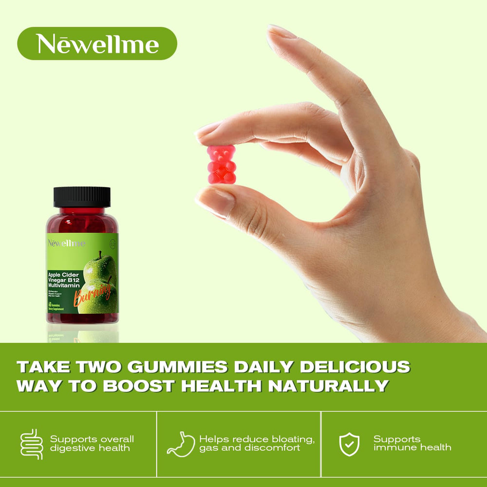 Gummies with glass of water for daily wellness