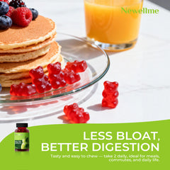 NEWELLME open bottle with visible 90-count gummies for convenience