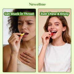 NEWELLME packaging nutrition panel showing sugar-free, vegan formula