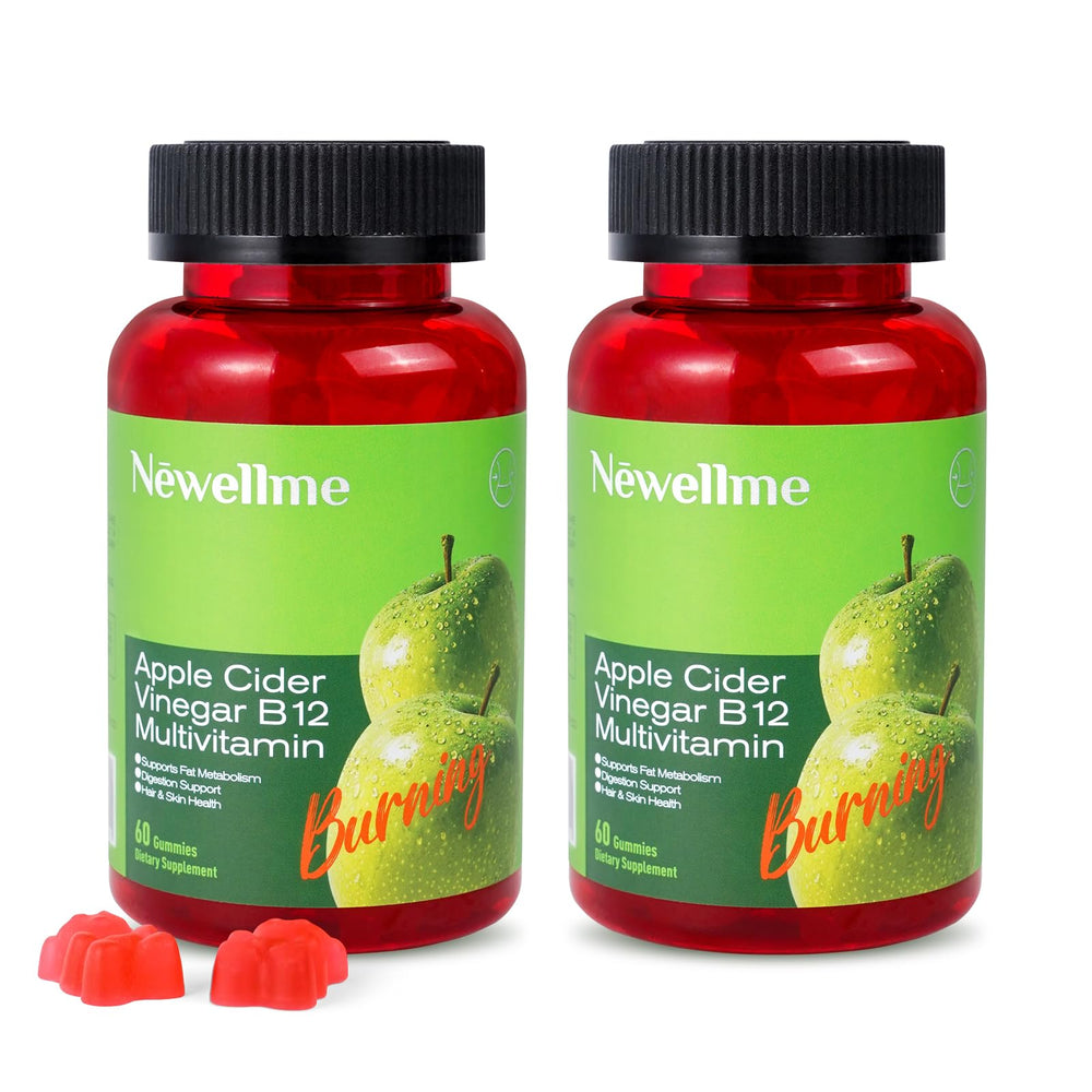 Newellme Apple Cider Vinegar Gummies bottle – 120 count