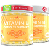NEWOLITE Vitamin B Complex Gummies Pineapple Flavor – Women – 2 Pack – Front View
