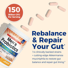 Probiotic bottle with organic prebiotics and digestive enzymes