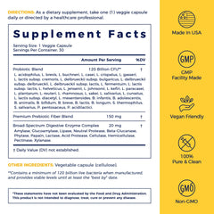 Packaging of NewRhythm Probiotics 60-count bottle